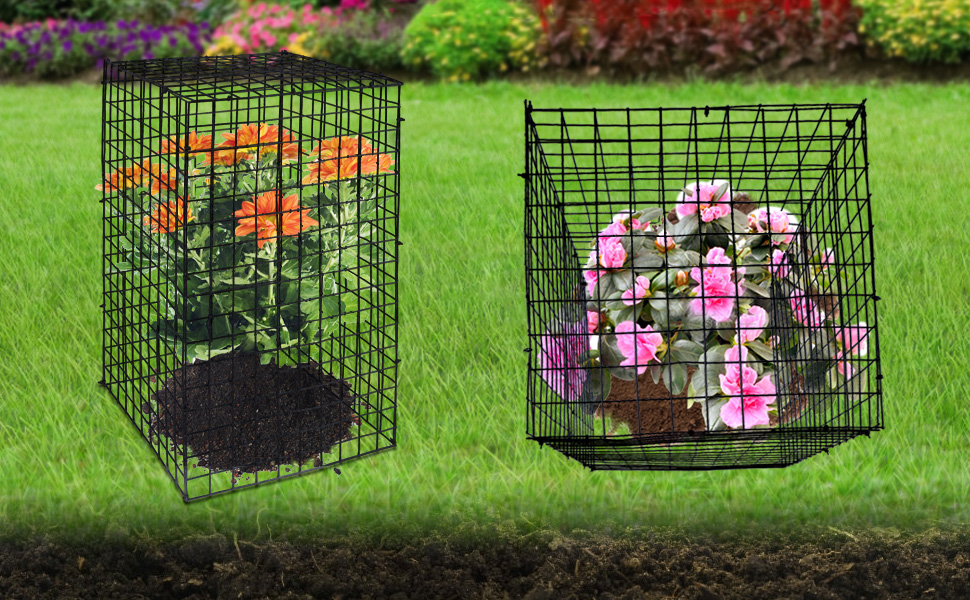 LafingKiz 8 Pcs Chicken Wire Plant Protector 20x12 Inch