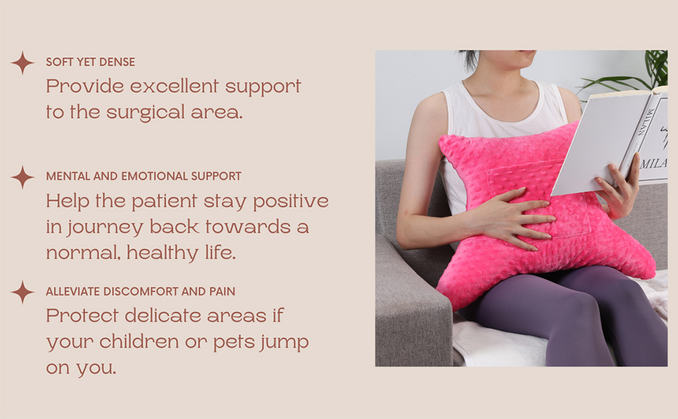 Hysterectomy Pillow with Pocket, Hysterectomy Recovery