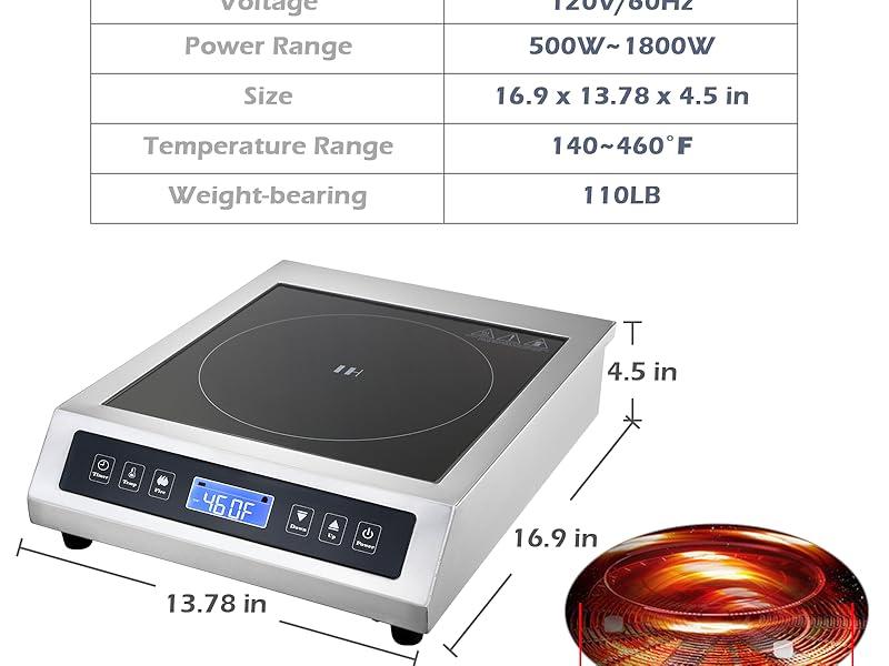 Amazon.com: Commercial Induction Cooktop, Portable Electric