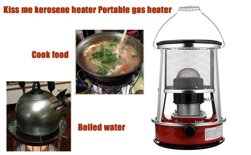 Portable Kerosene Heater Stove, 4.5L Camping Oil Heaters Gas Stove 360