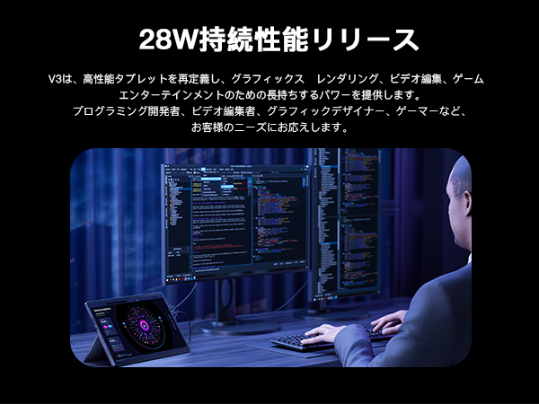 【希少品】Minisforum V3 Amazon.co.jp: MINISFORUM V3 AMD AI Windows 3-in-1 タブレット