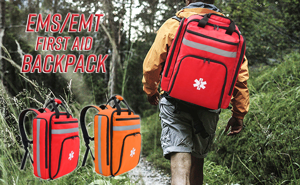 MYDAYS OUTDOOR First Aid Backpack Empty,Emergency Bag,First