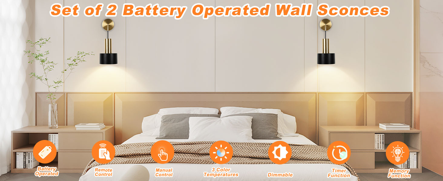 battery wall sconce