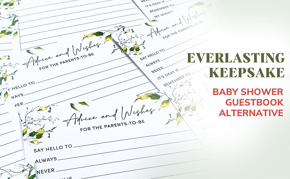 Advice and Wishes for Parents-to-be (Greenery) (Card only)