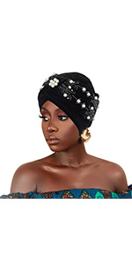 cap,beanie,headwrap,pre-tied,african,stretchy, turban,headscarf,knotted,women,bonnet,hat