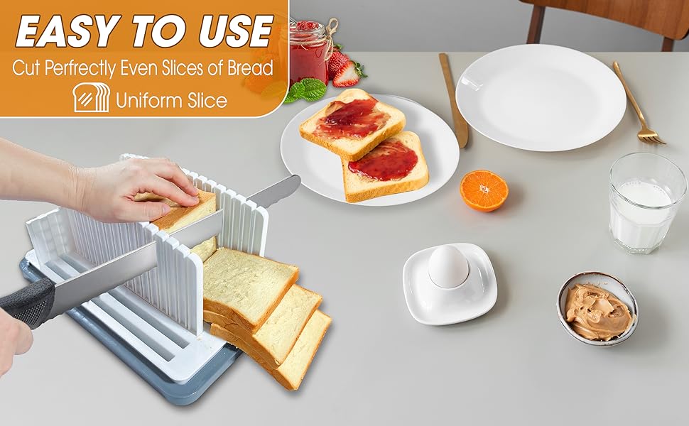 bread cutter for homemade bread; bread slicer for sourdough rounds; sourdough bread slicer