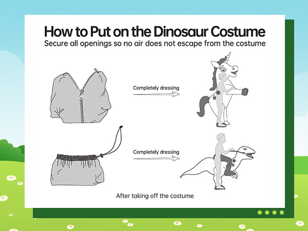 Inflatable Dinosaur Costume