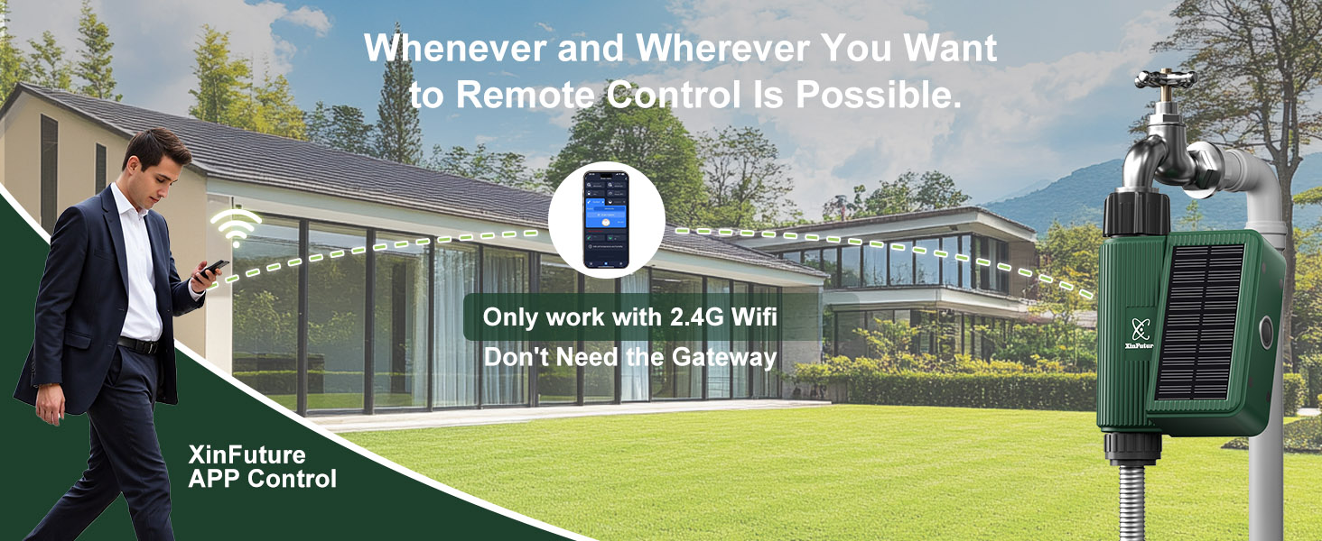 Smart WiFi Solar Sprinkler Timer