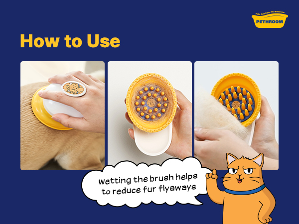 Amazon.com: [PETHROOM] Cat Brush for Shedding Cats,Dogs