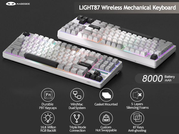 自作キーボード MTMH87 87% Keyboard E-white Amazon.com: DIY Mechanical Keyboard Kit, 87 Key RGB TKL