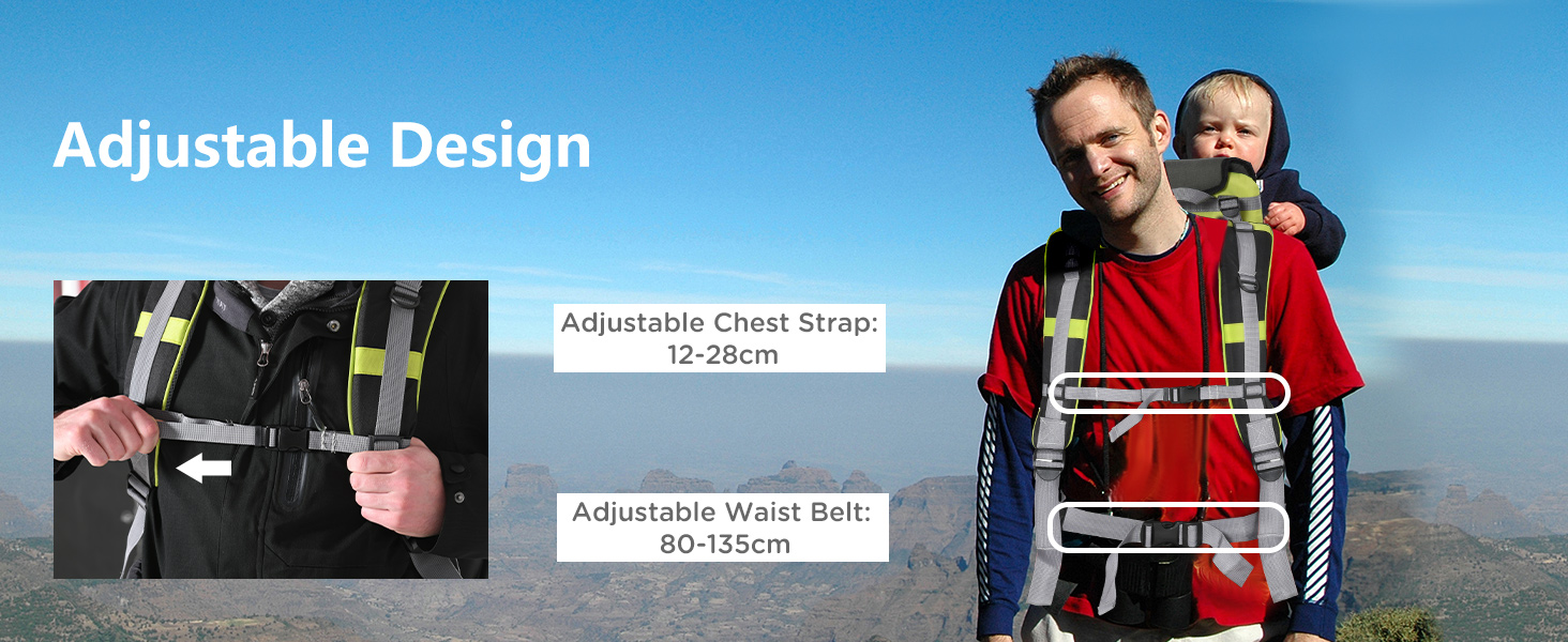 Baby Hiking Backpack Carrier Child Carrier with Ergonomic Hip