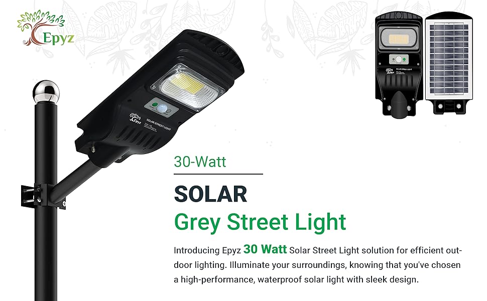 Epyz Watt Solar Street Light Outdoor Remote Motion Sensor Dusk Dawn Garden Street Lawn