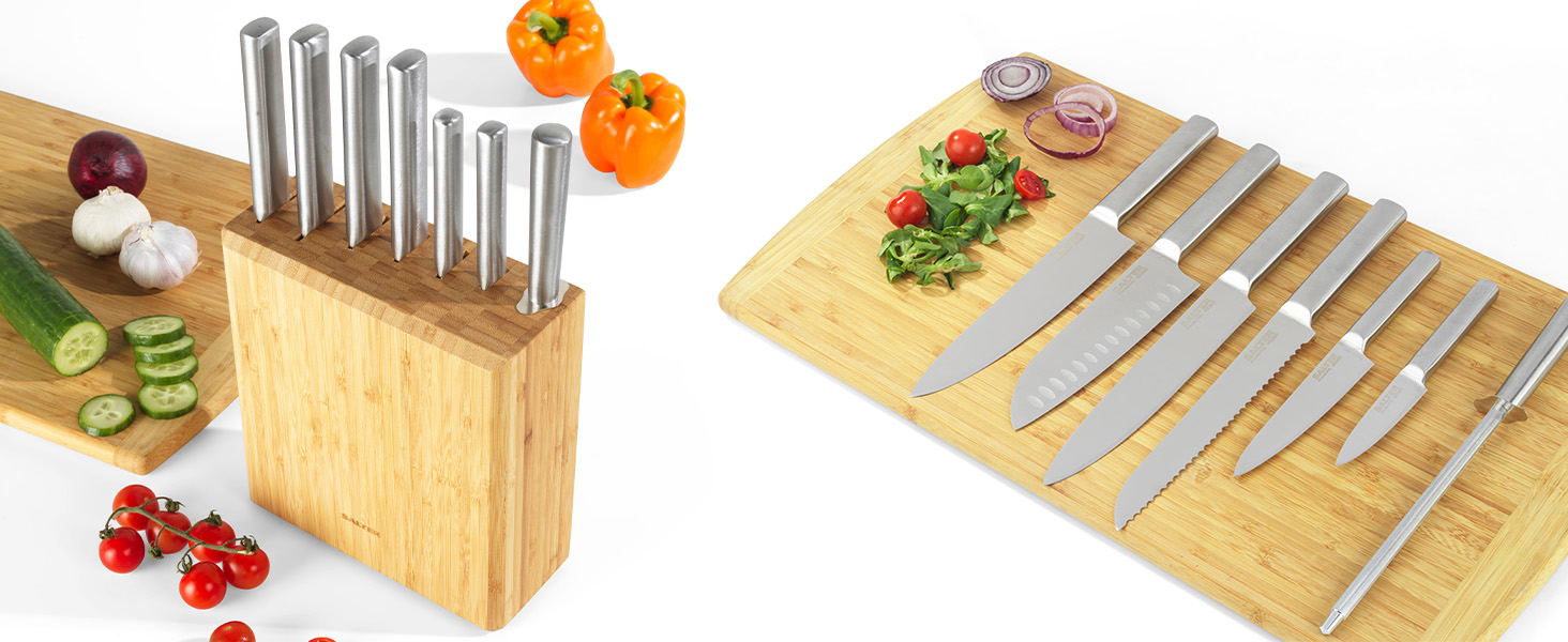 Salter BW10772CI Professional Japanese Style Kitchen Knife Set, 7 Piece