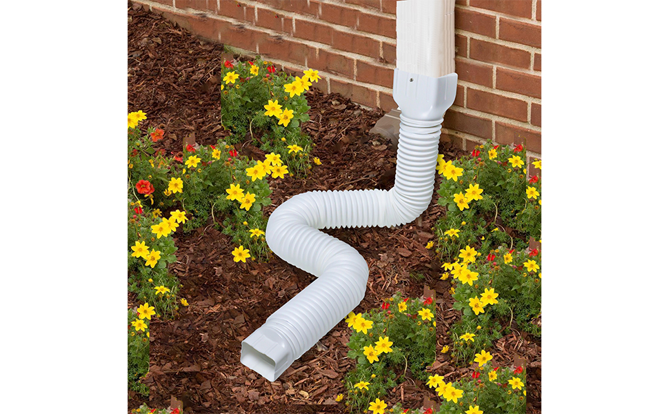 Aoaksdua Rain Gutter Downspout Extensions, 2 Pack Gutter