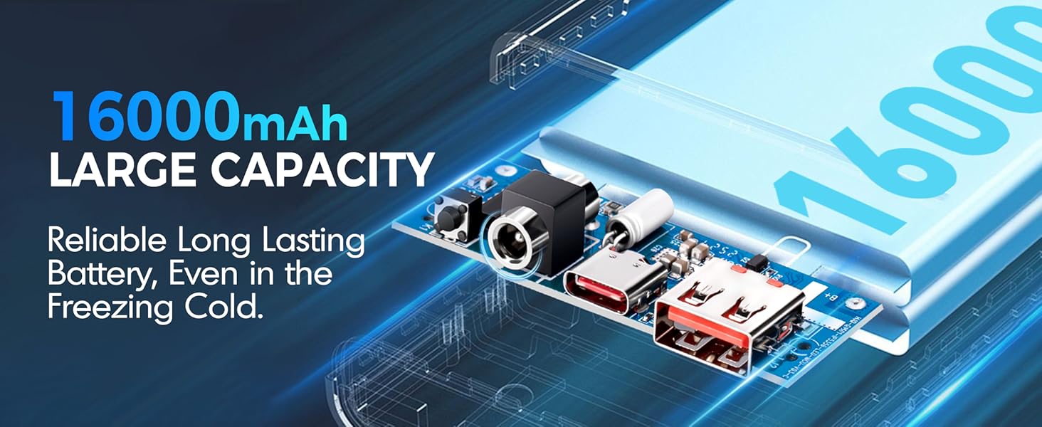 16000mAh Large Capacity  Battery