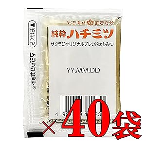 Amazon | 純粋ハチミツ (三方シール入) 15g×40袋入 はちみつ