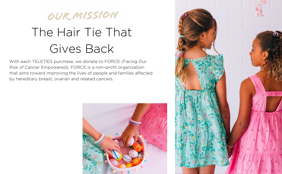 TELETIES - Easter Collection - Ponytail Holder Hair Ties for Women