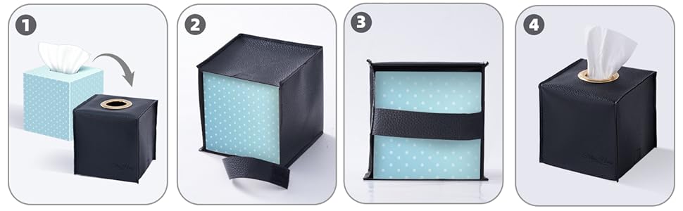 Black tissue box cover Black tissue box cover tissue box cover kleenex tissue box cover square white