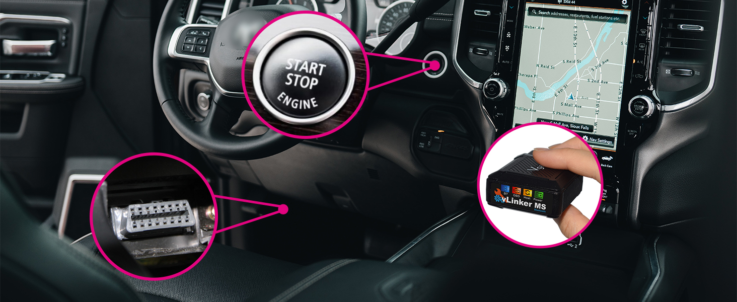 vgate vlinker ms bluetooth android ios mfi obd2 scanner