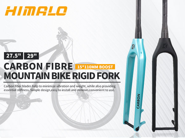 Carbon MTB Rigid Fork 29er Mountain Bike Fork 1-1/2
