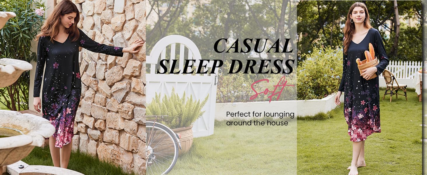 casual sleep dress