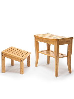 Waterproof Bamboo Shower Bench