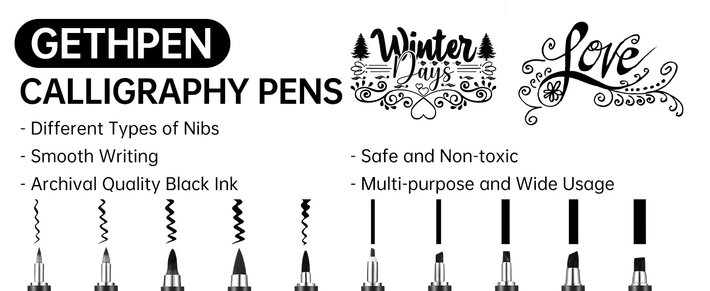 calligraphy set calligraphy kits for beginners writing brush pens calligraphy markers archival pens 