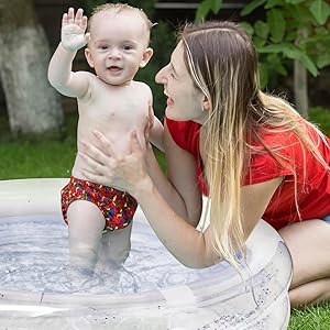 Sparkly Inflatable Kiddie Pool 