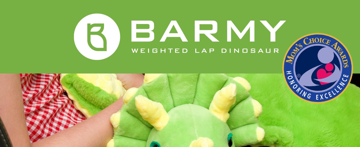 BARMY Weighted Lap Pad for Kids (25"x19", 4lb) Dinosaur