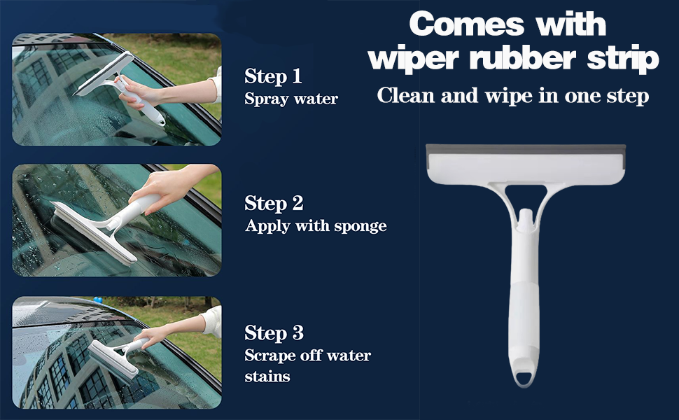 window squeegee with sprayer
