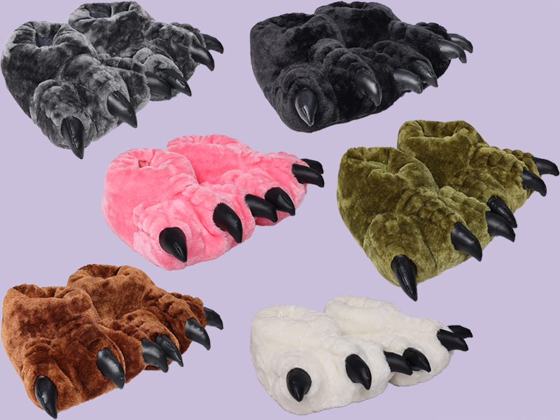 London Shoe Co Mens & Womens Funny Claw Slippers