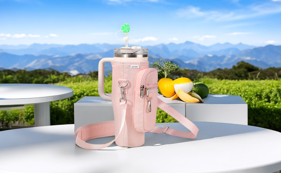 Water Bottle Carrier Bag for Stanley 40 OZ Tumbler with Handle