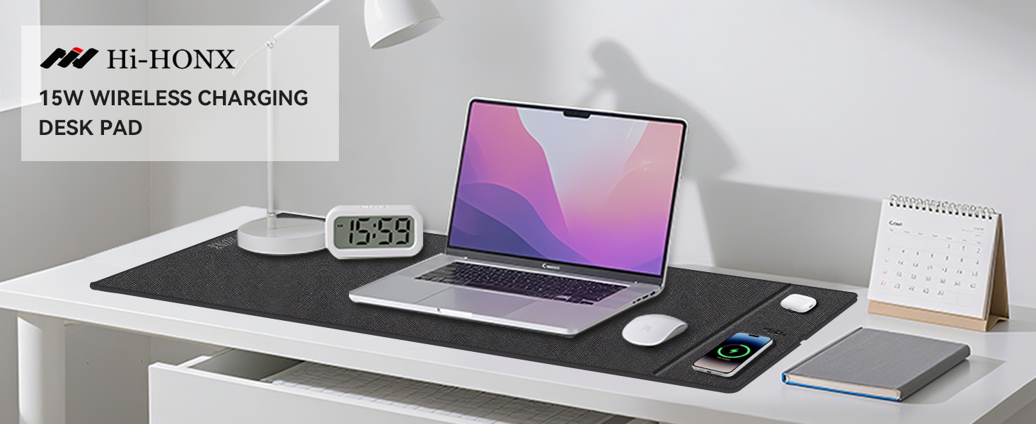 wireless charging desk pad
