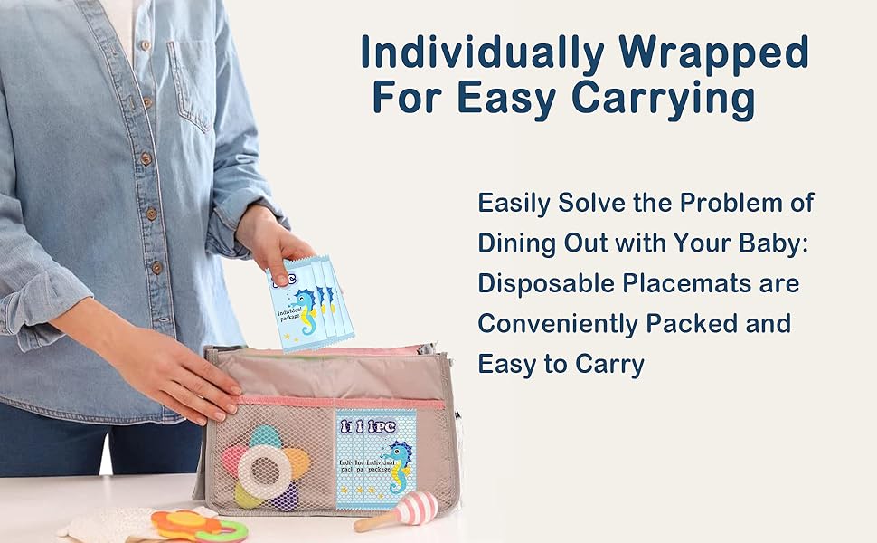 Disposable Stickon placemats for Baby&Toddler&Kids