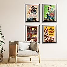 Asgard Press 2025 Vintage Movie Posters Calendar images in frames