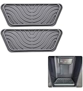 ZHMEINA 2 Pack Silicone Refrigerator Drip Tray, Cuttable Refrigerator Drip Catcher, Protects Ice ...