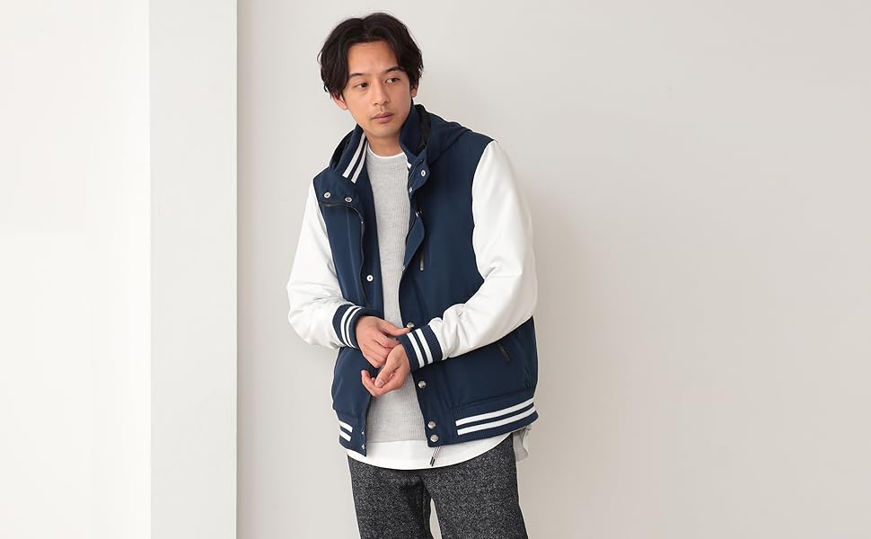 Amazon.co.jp: [ビームスハート] ブルゾン スタジアム