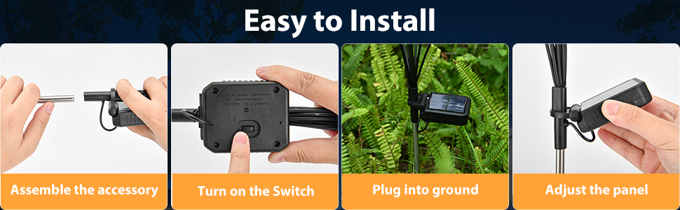 Solar Powered Firefly Lights