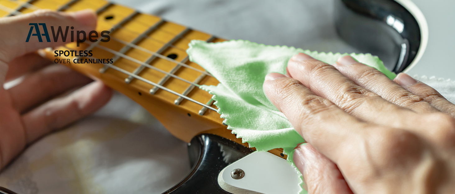AAwipes Guitar Cloths Microfiber (6Pack 12"x12" Cloths