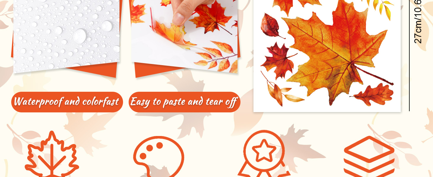 Fall Wall Decor Stickers 