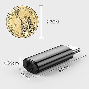 type c to 3.5 mm jack audio connector 3.5mm aux dac jack earphone headphone