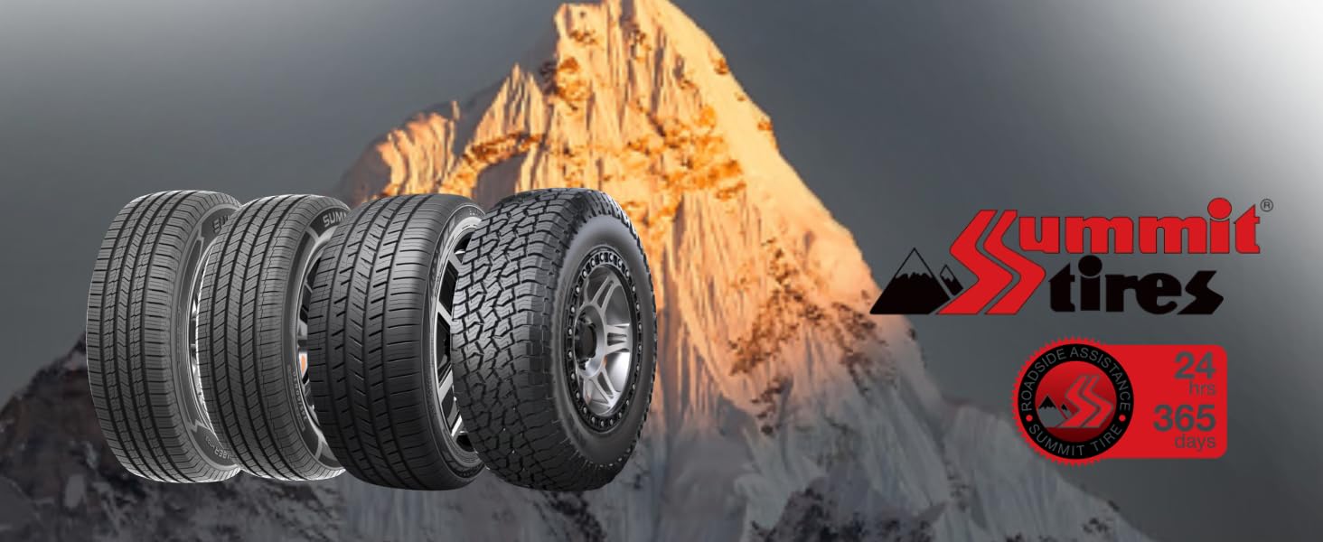 This is an image of the four most popular tires from Summit tires.