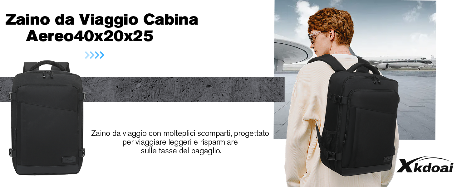 Custodia o borsa da viaggio nera mostrata da più angolazioni, caratterizzata da un design rettangolare compatto con maniglia per il trasporto.