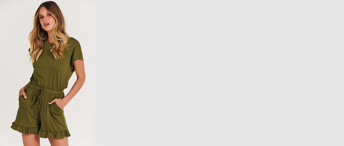 Short Sleeve Jumpsuit Rompers