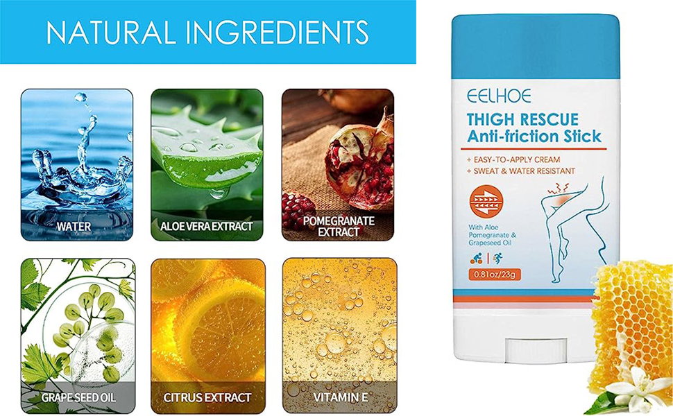 Waterproof Glide Anti Chafing Stick,Anti Chafe Balm,Anti Chafe Stick