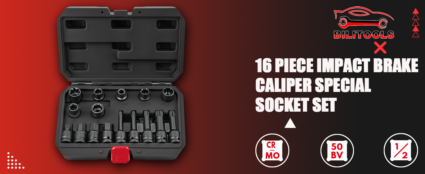 brake caliper special socket set