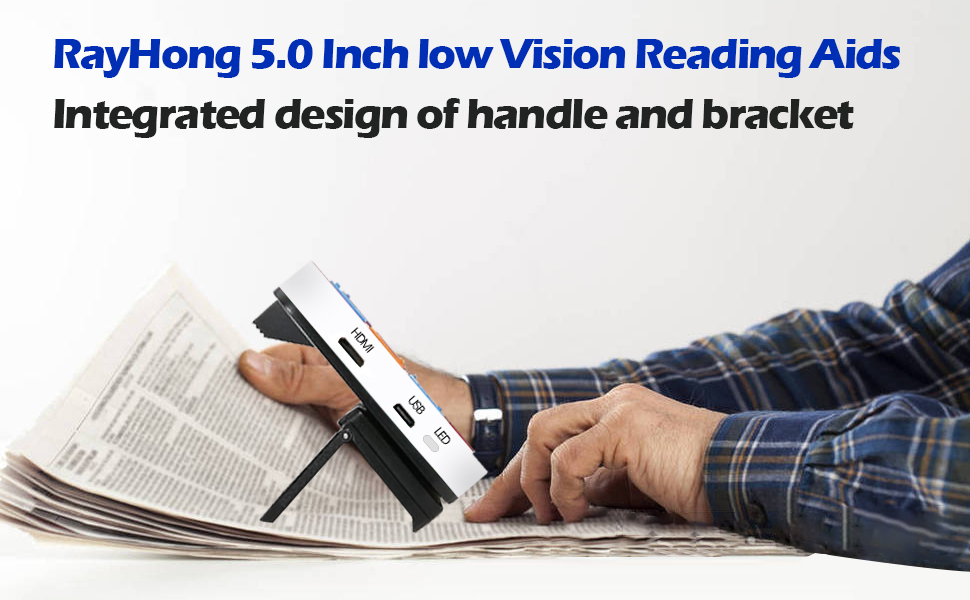 Portable Digital Video Magnifier Electronic Reading Aid 5.0