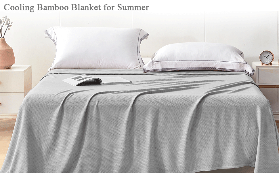 Kpblis Cooling Bamboo Blankets for Hot Sleepers