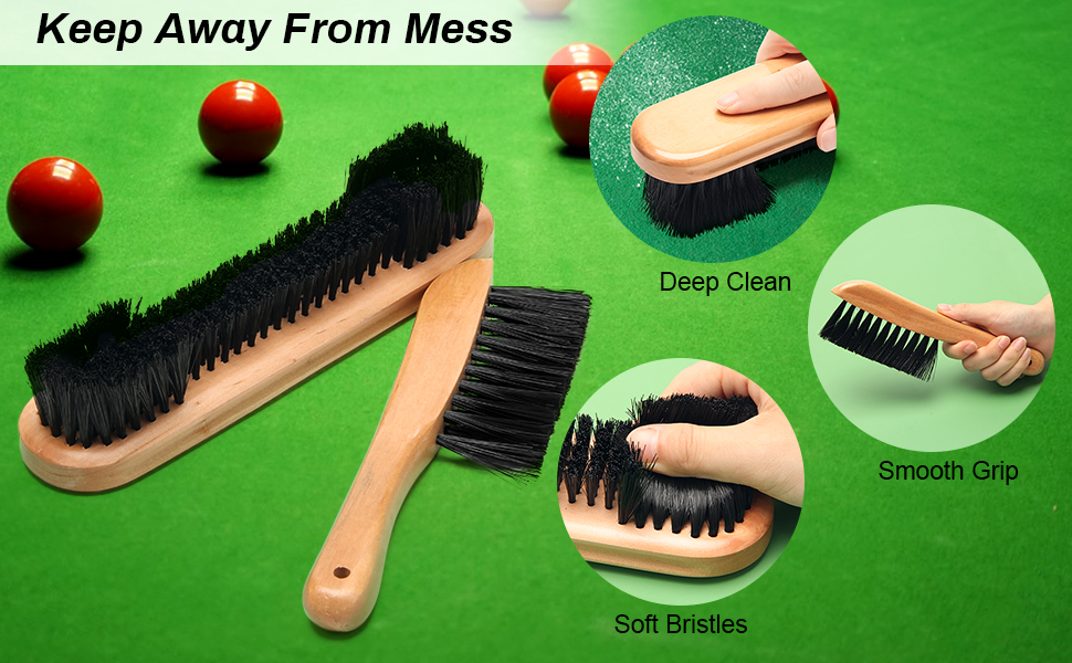 Anglekai 3+1 Pool Table Brush Set, Billiard Table Brush for