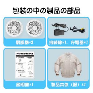 バッテリーを含む完全なアクセサリー